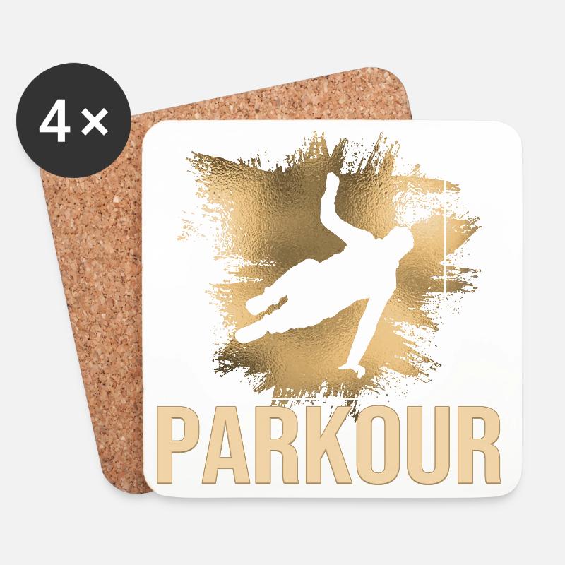 Parkour - Untersetzer (4er-Set) - Weiß