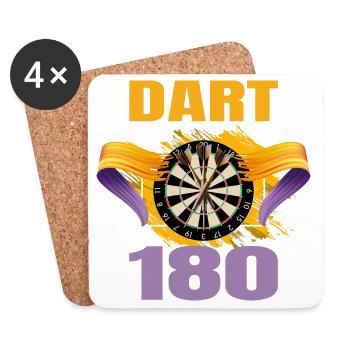 Dart 180 - Untersetzer (4er-Set) - Weiß - Vorne
