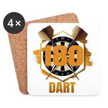 Dart 180 - Untersetzer (4er-Set) - Weiß - Vorne