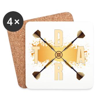 Dart - Untersetzer (4er-Set) - Weiß - Vorne