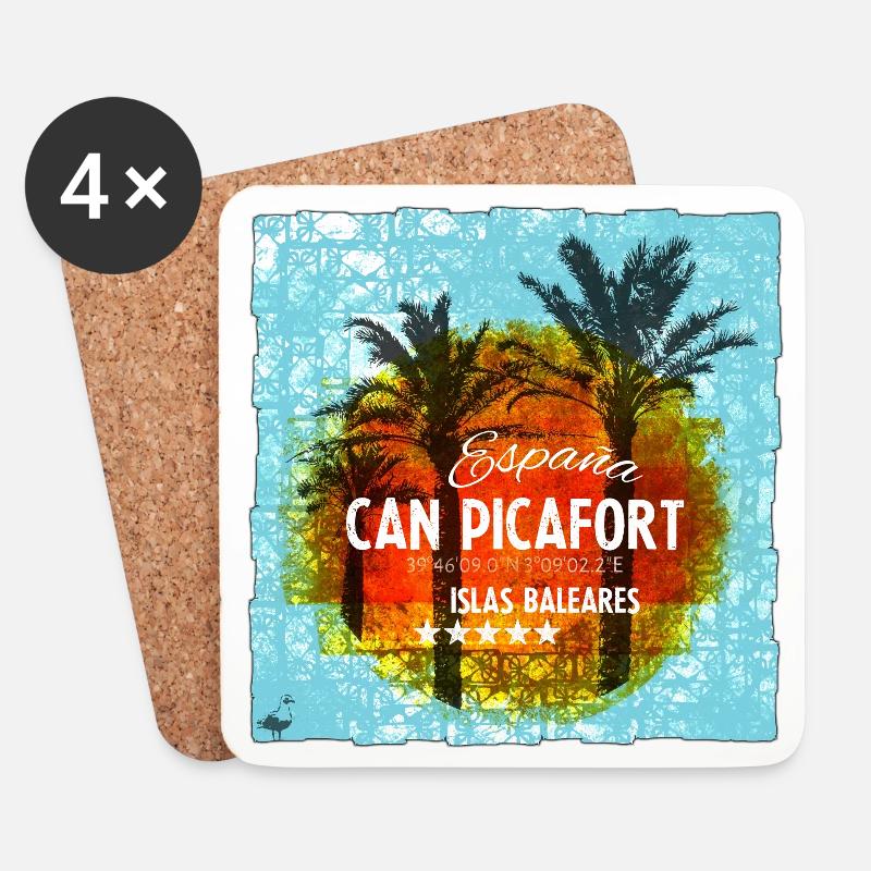 Can Picafort - Untersetzer (4er-Set) - Weiß