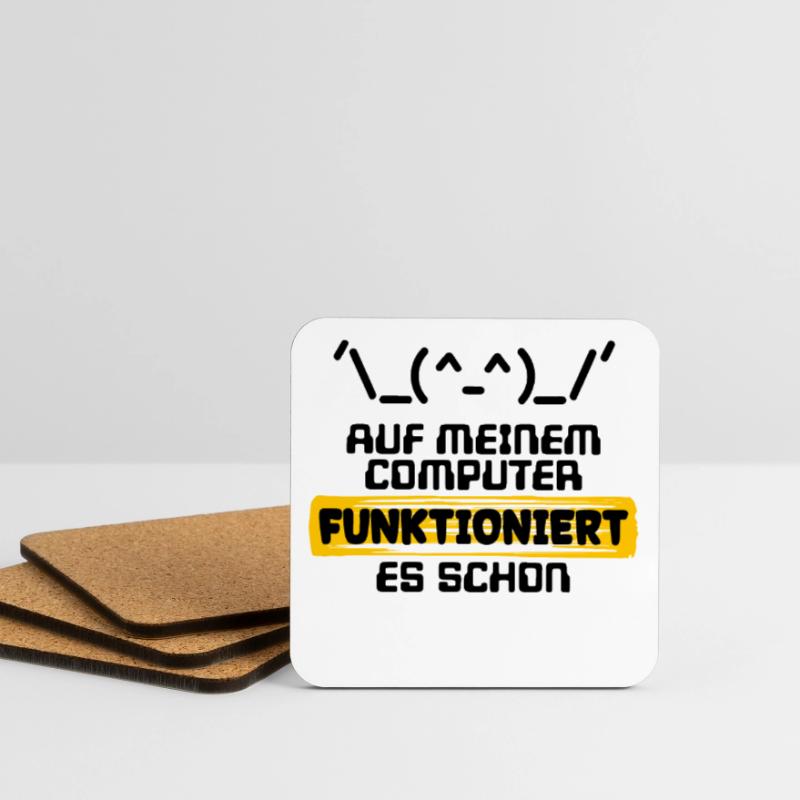 Developer Statement Code Skripting Programmierer Untersetzer (4er-Set)