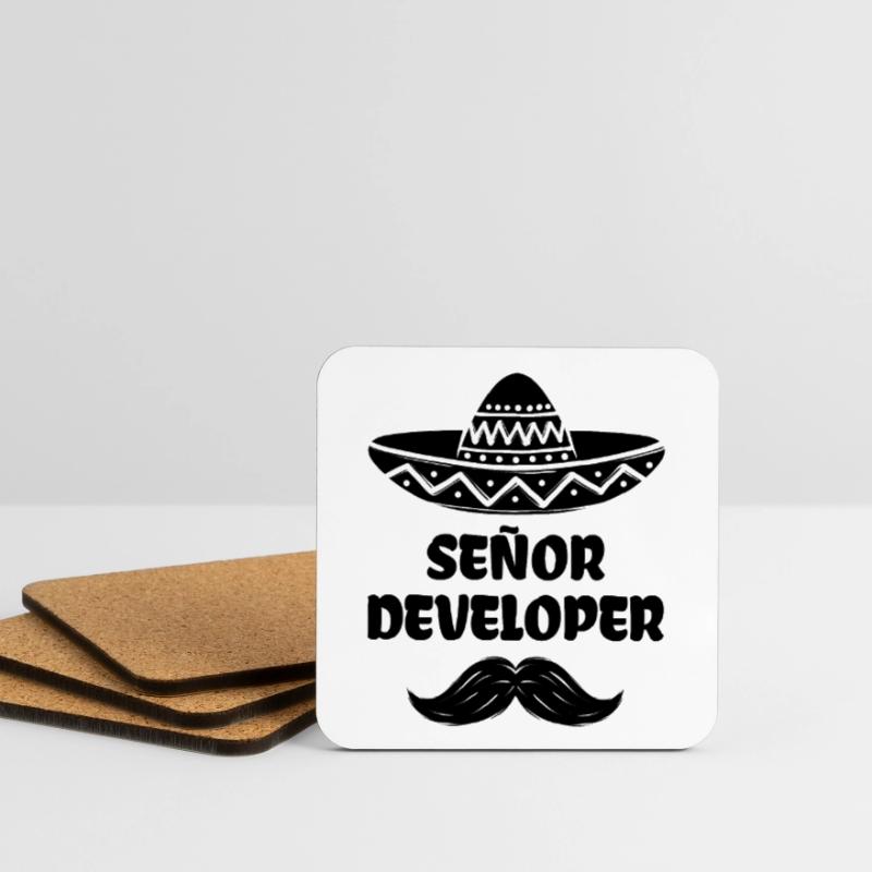 Developer Statement Skripting Dev Computerfreak Untersetzer (4er-Set)