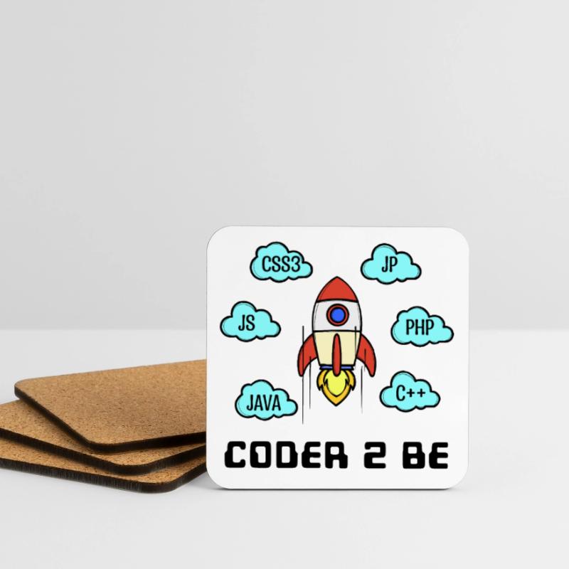 Open Source Developer Css C++ Php Java Coden Untersetzer (4er-Set)