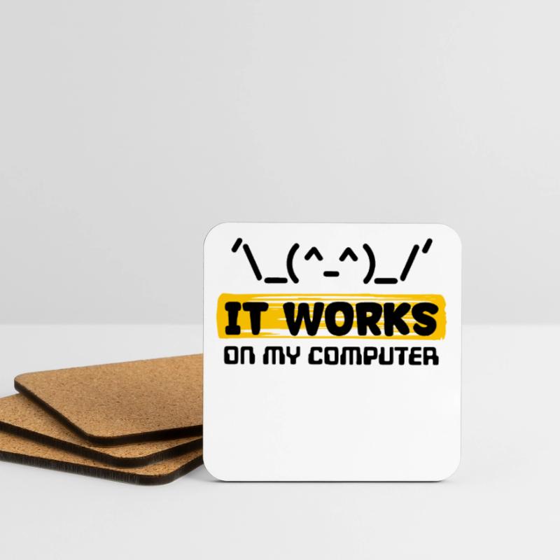 Coden Skripting Computerfreak Developer Statement Untersetzer (4er-Set)