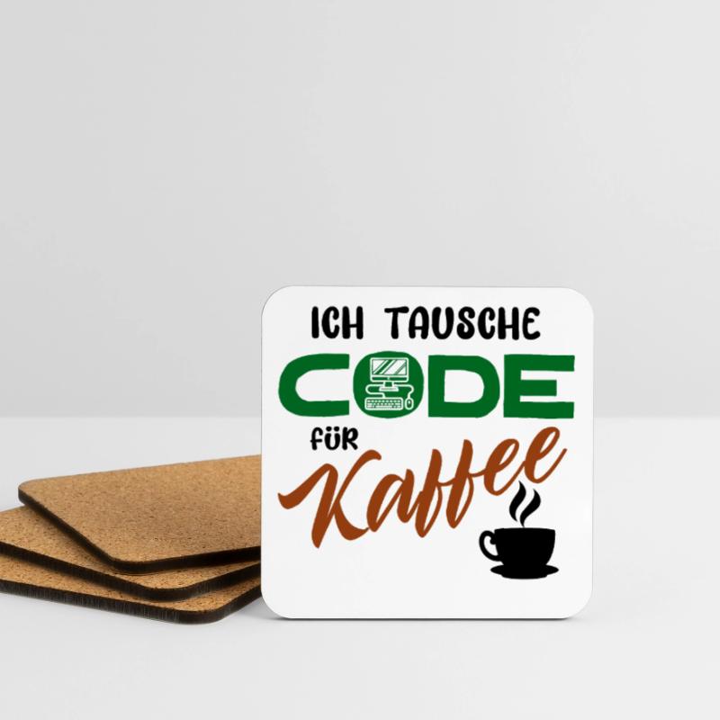 Programmierer Softwareentwickler Developer Code Untersetzer (4er-Set)