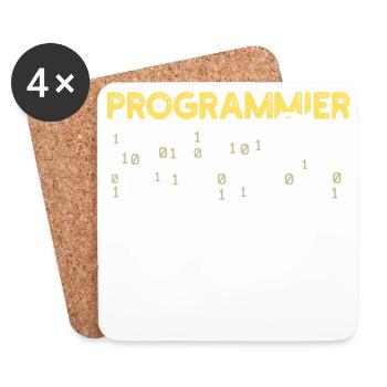 Developer Statement Coden Scripting Web Developer - Coasters (set of 4) - white - Front