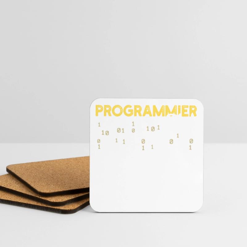 Developer Statement Coden Skripting Webentwickler Untersetzer (4er-Set)