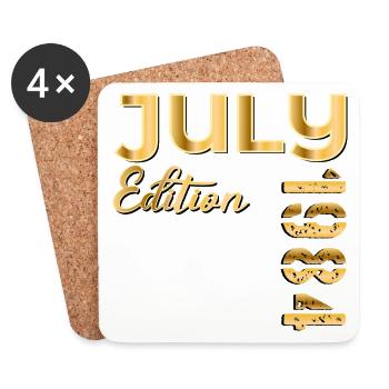 42nd BIRTHDAY JULY 1984 - Coasters (set of 4) - white - Front