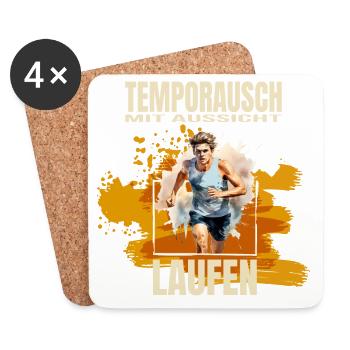 Temporausch mit Aussicht - Untersetzer (4er-Set) - Weiß - Vorne