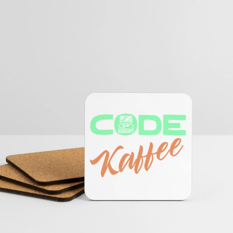 Code Développeur de déclaration Programmeur Ordinateur Dessous de verre (lot de 4)