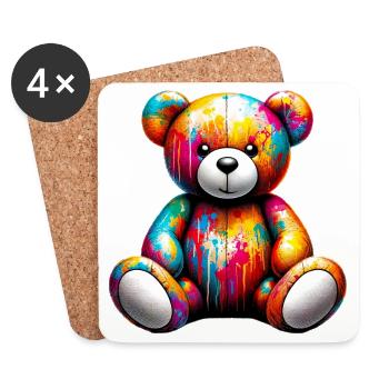 Orso orsacchiotto Teddybär - Untersetzer (4er-Set) - Weiß - Vorne
