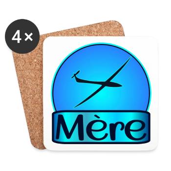 Mère Pilote - Dessous de verre (lot de 4) - blanc - Devant