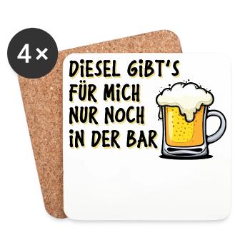 Energy Petrol Station Petrol Diesel Statement Refuelling - Coasters (set of 4) - white - Front