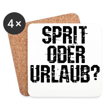 Gas Station Energy Storage Refueling Statement - Coasters (set of 4) - white - Front