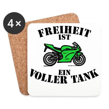 Engine Refueling Statement Diesel Gas Station Gasoline - Coasters (set of 4) - white - Front