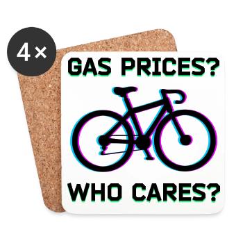 Bicycle Cool Saying Refueling Electric Energy - Coasters (set of 4) - white - Front