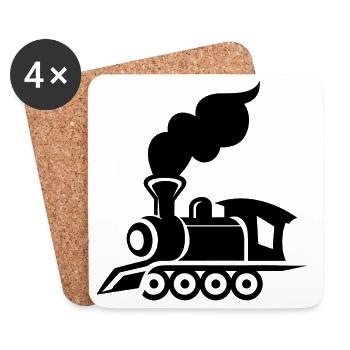 Locomotive Graphics - Coasters (set of 4) - white - Front