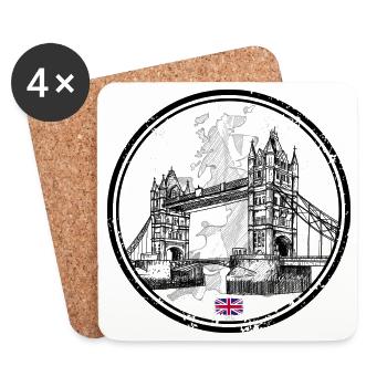 London Bridge - Coasters (set of 4) - white - Front