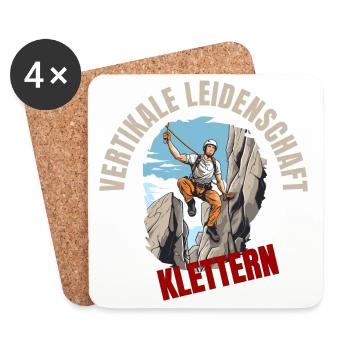 Vertikale Leidenschaft - Untersetzer (4er-Set) - Weiß - Vorne