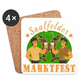 Saalfeld Market Festival - Coasters (set of 4) - white - Front