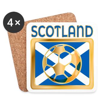 FUSSBALL FUSSBALL SCHOTTLAND - Untersetzer (4er-Set) - Weiß - Vorne