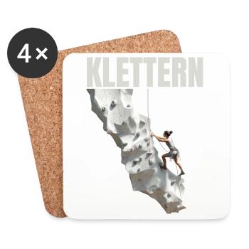 Klettern - Untersetzer (4er-Set) - Weiß - Vorne