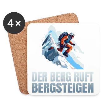 Der Berg ruft - Untersetzer (4er-Set) - Weiß - Vorne