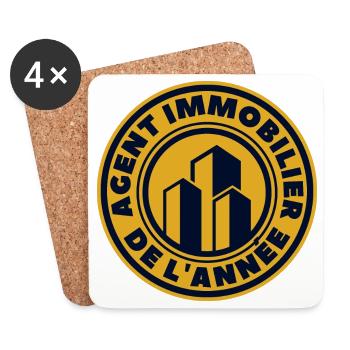Real Estate Agent of the Year - Coasters (set of 4) - white - Front