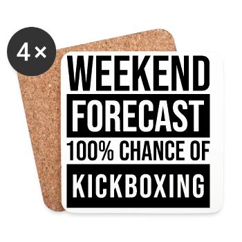 Kickboxer - Coasters (set of 4) - white - Front