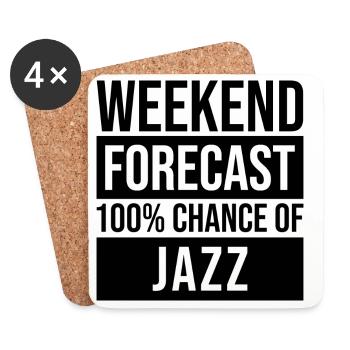 Jazz - Untersetzer (4er-Set) - Weiß - Vorne