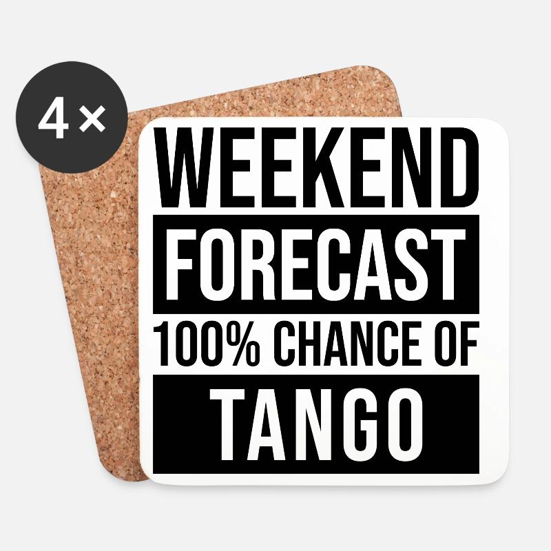 Tango - Untersetzer (4er-Set) - Weiß