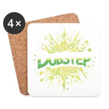 Dubstep Explosion - Coasters (set of 4) - white - Front