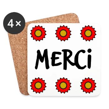 MISTRESS. MASTER. THANK YOU. THANK YOU MISTRESS - Coasters (set of 4) - white - Front
