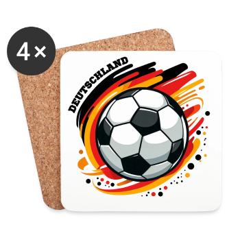 German football - Coasters (set of 4) - white - Front