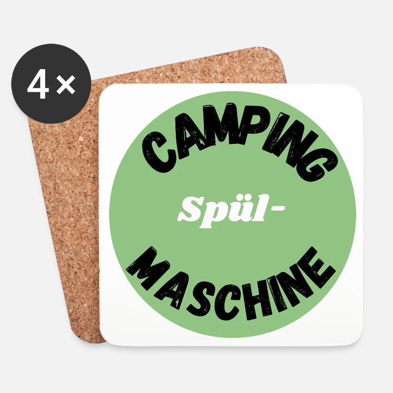 Camping spülmaschine - Untersetzer (4er-Set) - Weiß