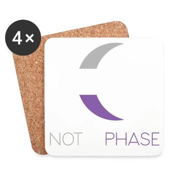 LGBTQ Pride Month - Keine Phase - Asexuell - Untersetzer (4er-Set) - Weiß - Vorne