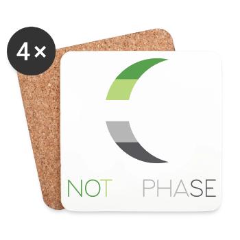 LGBTQ Pride Month - Not a Phase - Aromantic - Coasters (set of 4) - white - Front