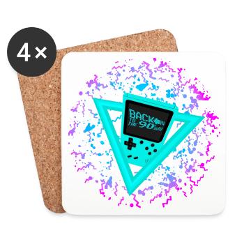 Back to the 90s - Coasters (set of 4) - white - Front
