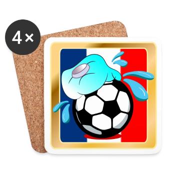 France Summer Football - Coasters (set of 4) - white - Front