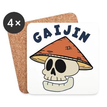 Gaijin Leader - Untersetzer (4er-Set) - Weiß - Vorne