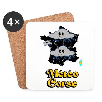 Weather Corsica - Coasters (set of 4) - white - Front