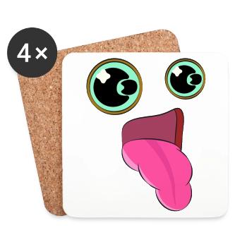 WOW - Coasters (set of 4) - white - Front