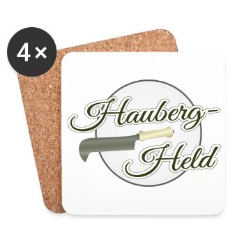 Held des Haubergs Wald Ranger Hauberg Knipp Gnibb - Untersetzer (4er-Set) - Weiß - Vorne