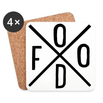Food - Coasters (set of 4) - white - Front