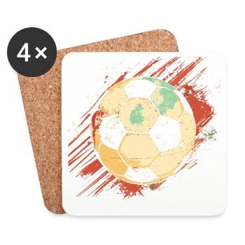 Football Graphics - Coasters (set of 4) - white - Front