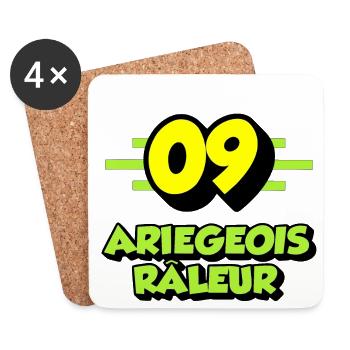 Klagende Ariégeois - Untersetzer (4er-Set) - Weiß - Vorne
