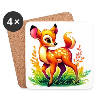 Fawn - Coasters (set of 4) - white - Front