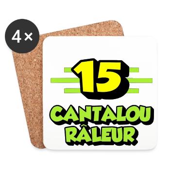 Klagender Cantalou - Untersetzer (4er-Set) - Weiß - Vorne