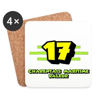 Klagende maritime Charentais - Untersetzer (4er-Set) - Weiß - Vorne